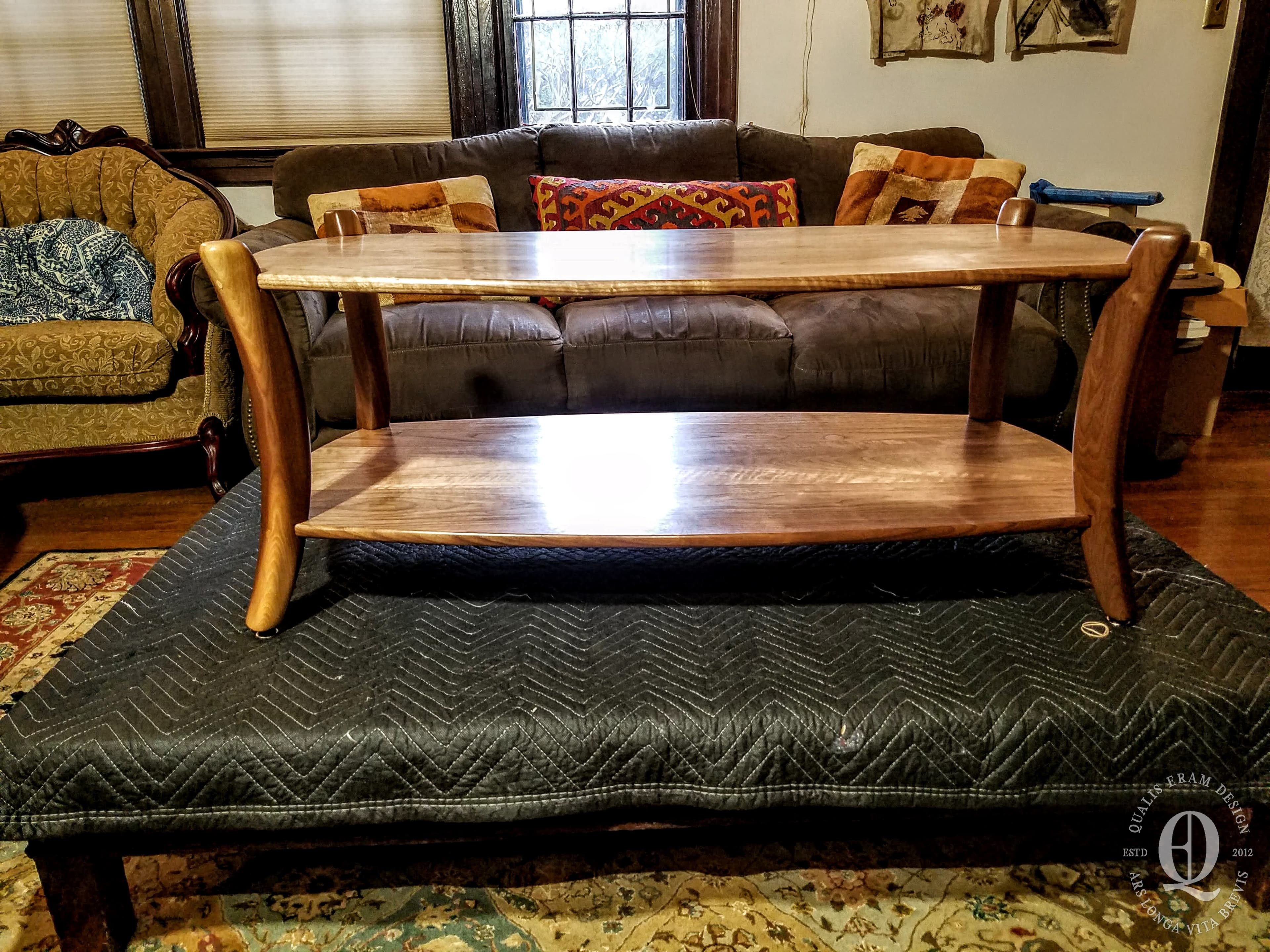 Curved-Leg Coffee Table